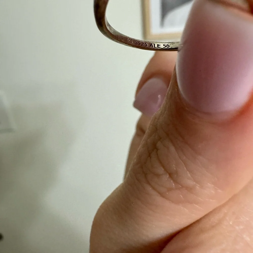 Pandora Silver Ring with Sparkling Accents - Picture 4 of 4